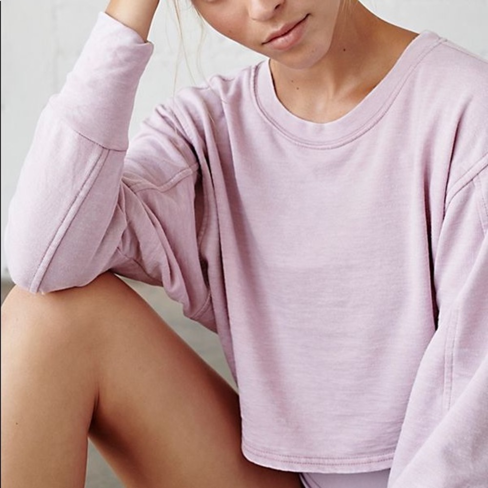 FREE PEOPLE Movement Zuma Sweatshirt In Cottonwood - Picture 4 of 5